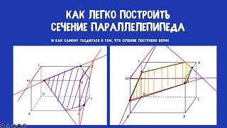 Сечение параллелепипеда