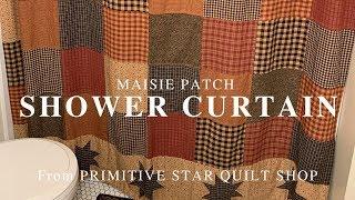 Maisie Patch Shower Curtain from Primitive Star Quilt Shop