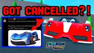 CANCELLED THINGS THAT NEVER GOT ADDED IN Car dealership tycoon?! | Mird CDT