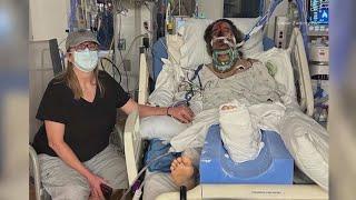 'Some kind of miracle' | Man survives falling 700 ft off mountain