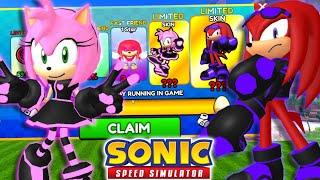 Unlocking LUMINOSITY KNUCKLES & AMY in Sonic Speed Simulator!