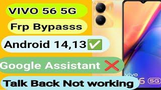Vivo Y56 5G FRP Bypass Android 13,14 - TalBack Not Working Without Pc/ Vivo Unlock Google Account