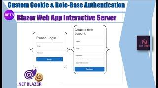 Custom Cookie & Role-Based Authentication in .NET 8 Blazor Web App with Interactive Server Render