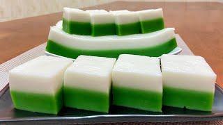 Talam Pandan Lemak Manis | Sukatan Cawan