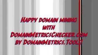 DomainMetricsChecker for FREE Domain Availability and BULK Domain Metrics Checks