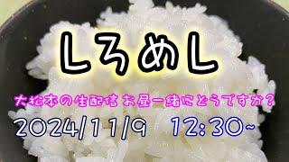 【しろめし 】大松本の生配信〜お昼一緒にどうですか？