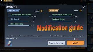 Undawn weapon  and armor modification guide