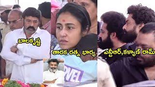 Jr Ntr,Kalyan Ram,Balakrshna Crying for Taraka Ratna:Most Emotional Video|Taraka Ratna Wife Crying