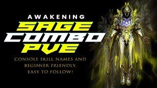 Sage Awakening Skill Combo Rotation PVE | Beginner friendly very easy to follow | BDO #blackdesert