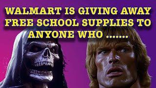 Skeletor Gives Away Free School Supplies At Walmart