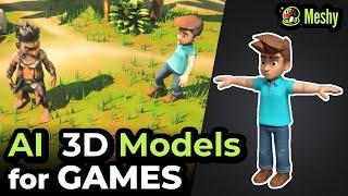 Generating 3D models for Unity Games using AI