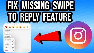 How To Fix Message Swipe Reply Not Working On Instagram.