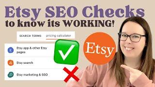 How to tell if your Etsy SEO is correct and working