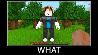 Minecraft wait what meme part 302 realistic minecraft Roblox