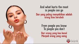 People You Know - Selena Gomez (Lirik Lagu Terjemahan)