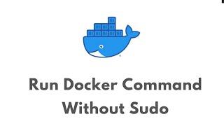 How to execute Docker Command Without Sudo | Fix permission denied