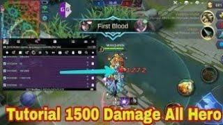 TUTORIAL 1500 DAMAGE ALL HERO MOBILE LEGENDS