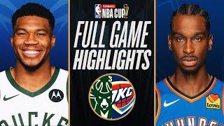 BUCKS vs THUNDER | EMIRATES NBA CUP CHAMPIONSHIP  | FULL GAME HIGHLIGHTS | December 17, 2024