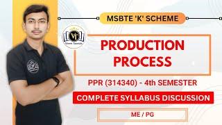 Production Process Syllabus Discussion | PPR - 314340 | ME4K | Diploma Mechanical | Vineet Tutorials