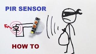 Passive Infrared Receiver (PIR) sensor review, test & how to use