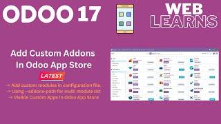 Adding Custom Paths in Odoo 17 | Odoo App Store | Multi Addons Path