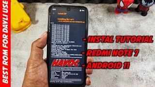 CARA MUDAH INSTAL DAN PASANG CUSTOM ROM || HAVOC OS V4.13 REDMI NOTE 7 ANDROID