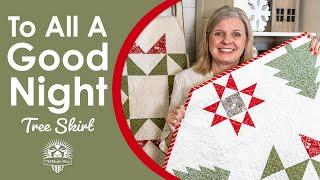 Easy Bias Binding & Cutting Circles Into Quilts! How to Finish a Christmas Tree Skirt