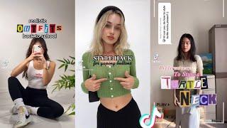 styling tips tik tok compilation, outfit ideas, back to school, fashion hacks
