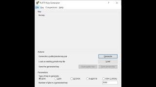 Create an SSH Key via PuTTYGen