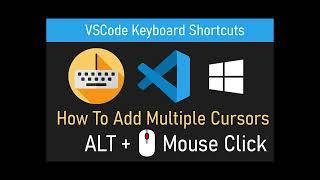 VSCode Keyboard Shortcut: Add / Insert Multiple Cursors