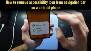 how to remove accessibility icon from navigation bar