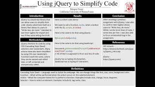 Using jQuery to Simplify Code - Morgen Fraser