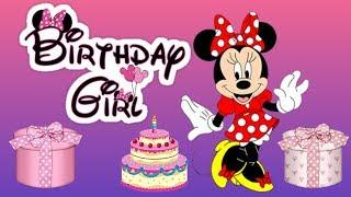 Minnie Mouse happy birthday song