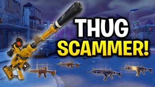 Insanely Rich Thug Scams Himself! (Scammer Get Scammed) Fortnite Save The World