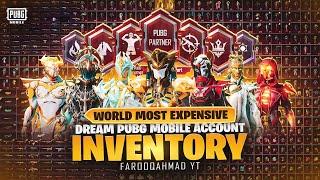 World Most Expensive & Dream PUBG MOBILE Account Inventory |  FAROOQAHMADYT 
