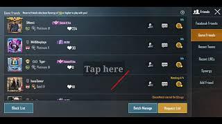 How to delete friends from PubG Mobile Game