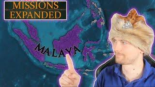 Malaya, but this mod makes it BROKEN | EU4 Missions Expanded