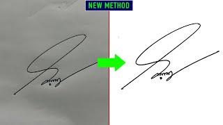 How to make Your Signature Digital with Photoshop 2024