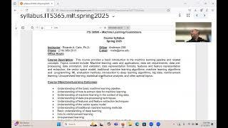 Introduction to course on Machine Learning Foundations