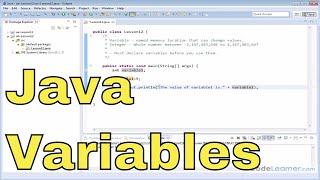 12 - Declaring and Using Integer Variables in Java