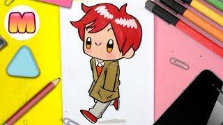 COMO DIBUJAR UN CHICO KAWAII  Dibujos kawaii faciles  como dibujar personas kawaii y tumblr