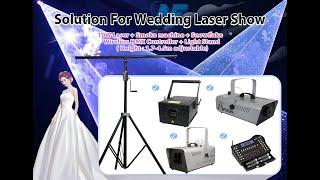 "Transform Your Wedding with A3 8W RGB Laser Lights - Stunning Effects and Easy Control!"