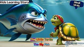 The Little Turtle & The Big Fish in Hindi / Urdu | Moral Story | Moral Bedtime Stories #kids #story