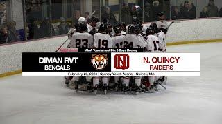 QATV Sports: North Quincy vs Diman RVT MIAA Tournament Div 3 Boys Hockey - February 26, 2024