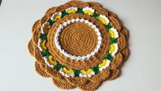 crochet thalposh, rumal, doily, table mat, sousplat, placemats/@beautyofcrochet4345