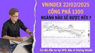 Công phá 1300, Ngành nào sẽ được kéo ? Phân tích: Vnindex, NKG, DC4, DGW, HDB, DXG, VIX,...