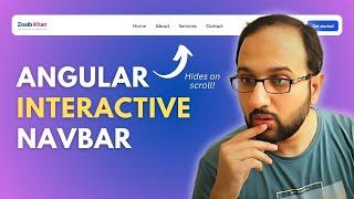 Auto Hiding Sticky Navbar with Angular and Motion One!