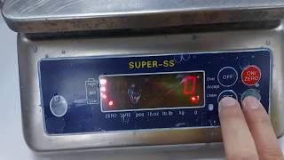 How to access the calibration mode of Super SS Digital Weighing Scale