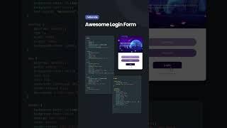 Awesome login form with HTML & CSS