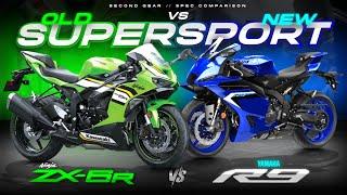 2025 Yamaha R9 vs Kawasaki Ninja ZX-6R ┃ New vs Old Gen Supersports